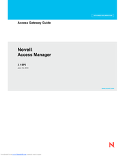 NOVELL ACCESS MANAGER 3.1 SP2 - README 2010 Manual