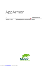 NOVELL APPARMOR 2.1 - Administration Manual