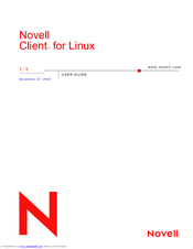 NOVELL CLIENT FOR LINUX 1.1 Manual