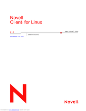 NOVELL CLIENT FOR LINUX 2.0 Manual