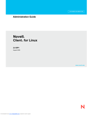 NOVELL CLIENT FOR LINUX 2.0 SP1 - ADMINISTRATION Administration Manual