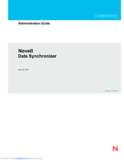 NOVELL DATA SYNCHRONIZER -  07-2010 Administration Manual