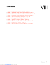 NOVELL GROUPWISE 7 - DATABASES Manual