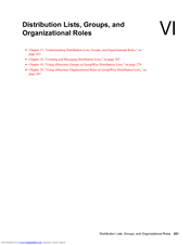 NOVELL GROUPWISE 7 - DISTRIBUTION LISTS Manual