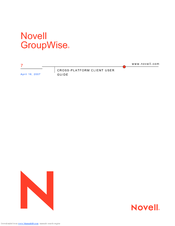 NOVELL GROUPWISE 7 - CROSS-PLATFORM Manual