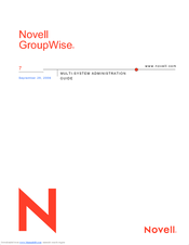 NOVELL GROUPWISE 7 - MULTI-SYSTEM ADMINISTRATION Manual