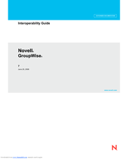 NOVELL GROUPWISE 7 - INTEROPERABILITY GUIDE Manual