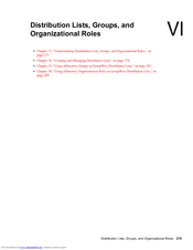 NOVELL GROUPWISE 8 - DISTRIBUTION LISTS Manual