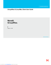 NOVELL GROUPWISE 8 - LINUX-MAC CLIENT Manual