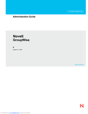Novell GROUPWISE 8 - ADMINISTRATION Administration Manual