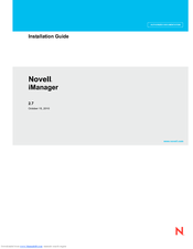 NOVELL IMANAGER - INSTALLATION V2.7 Installation Manual