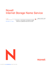 NOVELL INTERNET STORAGE NAME SERVICE 1.0 - ADMINISTRATION Manual