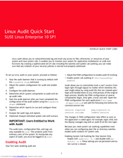 Linux LINUX ENTERPRISE DESKTOP 10 SP1 - Quick Manual