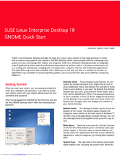 NOVELL LINUX ENTERPRISE DESKTOP 10 - GNOME Quick Manual