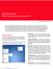 NOVELL KDE Quick Manual