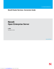 NOVELL OPEN ENTERPRISE SERVER - CONVERSION GUIDE 12-2010 Manual
