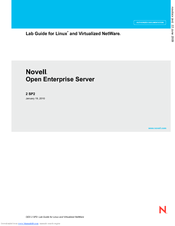 NOVELL OPEN ENTERPRISE SERVER 2 SP2 - LAB GUIDE 01-19-2010 Manual