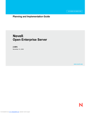 NOVELL OPEN ENTERPRISE SERVER 2 SP2 - PLANING AND IMPLEMENTATION GUIDE 11-10-2009 Implementation Manual