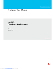 NOVELL PLATESPIN ORCHESTRATE 2.0.2 Reference