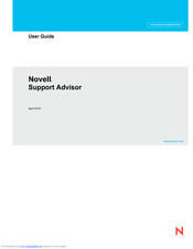 NOVELL SUPPORT ADVISOR User Manual