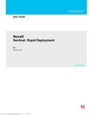 NOVELL SENTINEL RAPID DEPLOYMENT 6.1 -  12-2009 User Manual