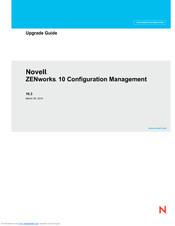 NOVELL ZENworks 10 Configuration Management Upgrade Manual