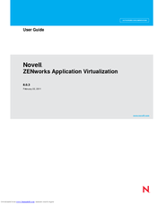 Novell ZENWORKS APPLICATION VIRTUALIZATION - V8.0.3 User Manual