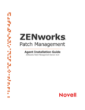 NOVELL ZENWORKS PATCH MANAGEMENT Agent Management Center v6.4 Installation Manual