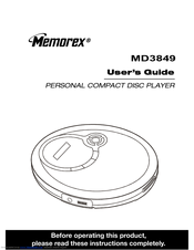MEMOREX MD3849 User Manual