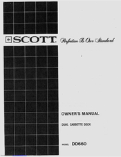 SCOTT DD660 Owner's Manual