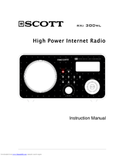 SCOTT RXI 300 WL -  S Instruction Manual