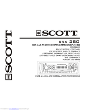 SCOTT SRX280 -  S User Manual