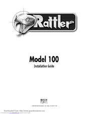 Dei Rattler 100 Installation Manual