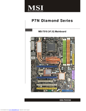 MSI P7N DIAMOND - Motherboard - ATX User Manual
