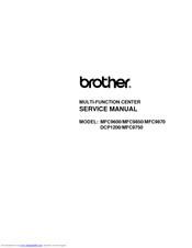 Brother 1920CN - Color Inkjet - Fax Service Manual