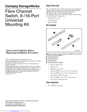Compaq 158222-B21 - StorageWorks Fibre Channel SAN Switch 8 Installation Manual