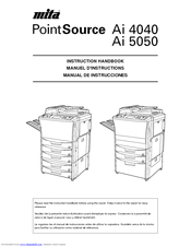 Mita PointSource Ai 5050 Instruction Handbook Manual