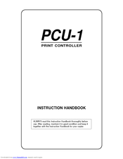 Kyocera PCU-1 Instruction Handbook Manual
