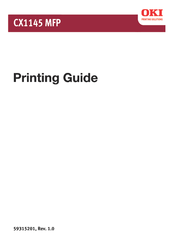Oki CX 1145 MFP Printing Manual