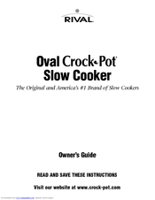 Rival Crock-Pot 5070 Owner's Manual