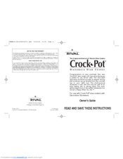 Rival STONEWARE SLOW Owner's Manual