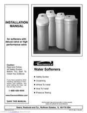 KENMORE DELUXE-VALVE-SOFTENER-INSTALLATION Installation Manual