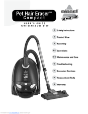 BISSELL PET HAIR ERASER COMPACT User Manual