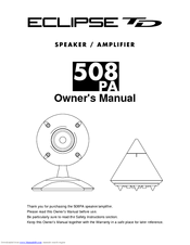 Eclipse TD 508PA Owner's Manual