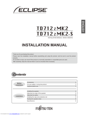 ECLIPSE TD712z MK2-S Installation Manual