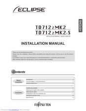 ECLIPSE TD712z MK2 Installation Manual