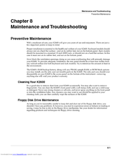 KURZWEIL K2600 - MUSICIANS GUIDE REV A PART NUMBER 910331 CHAP 8 Maintenance And Troubleshooting Manual