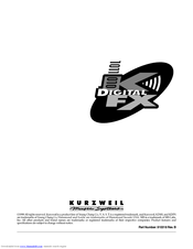 KURZWEIL KDFX Manual