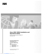 Cisco 15454-TCC - Network Processor Card Operation Manual