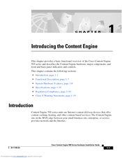 Cisco Content Engine 500 Series User Manual